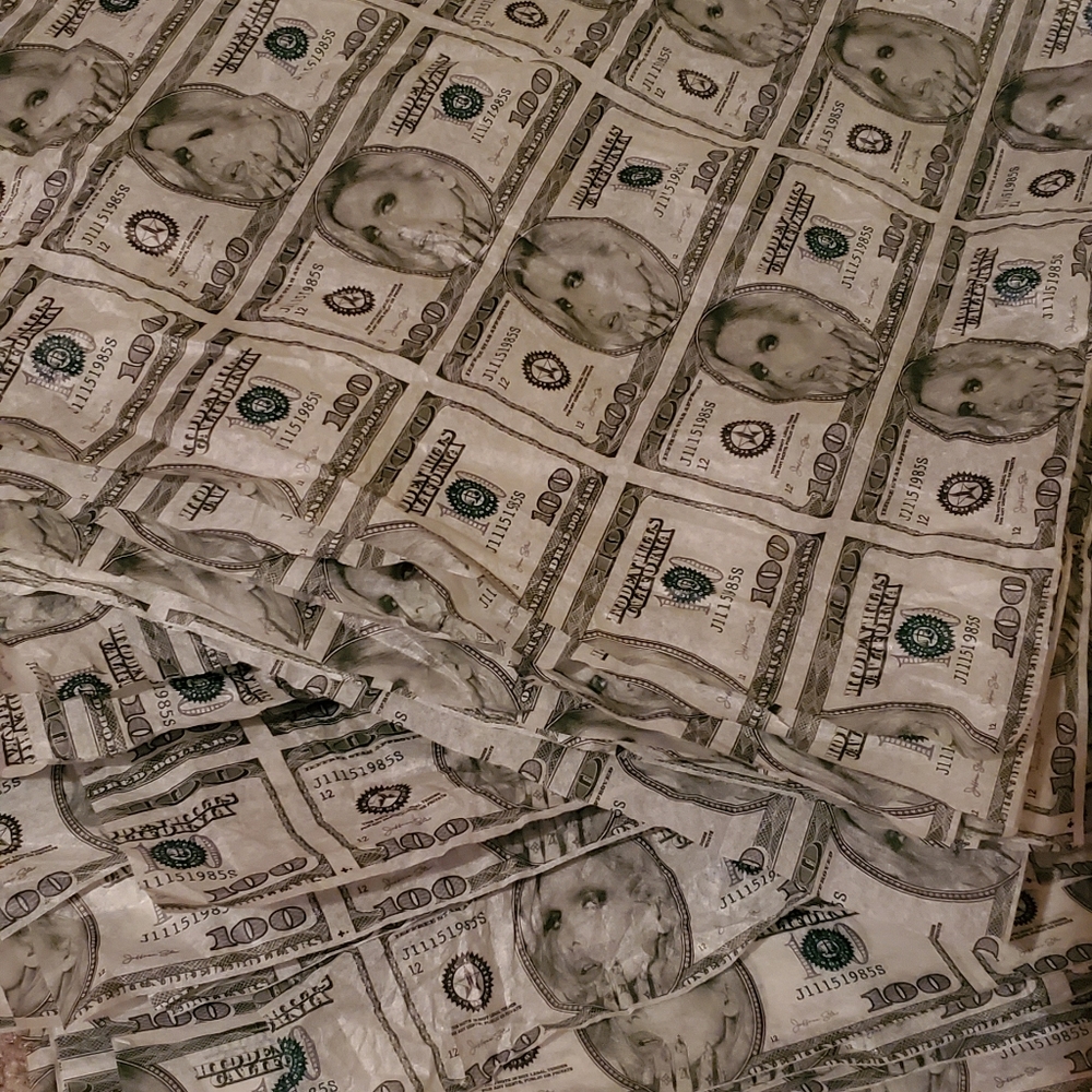 Blood money tissue paper